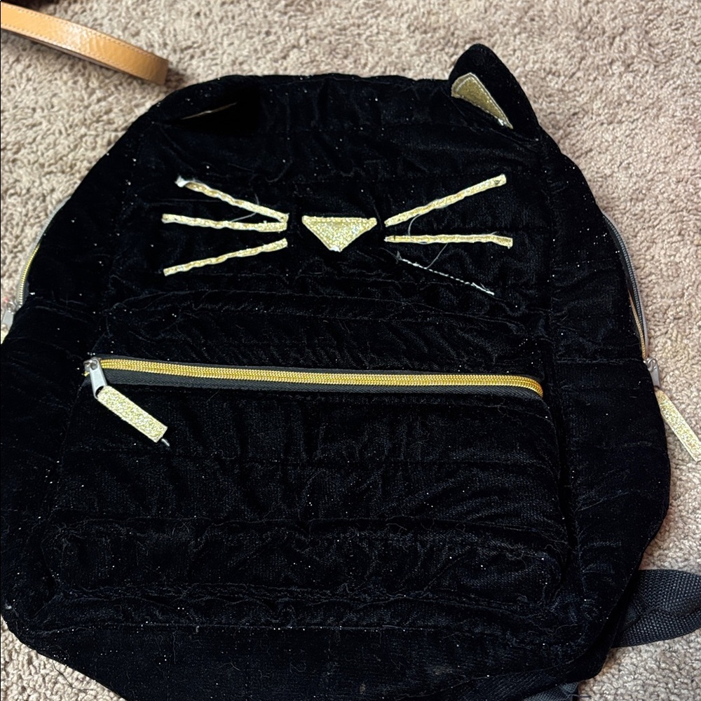 Wonder nation Black Cat Face Backpack